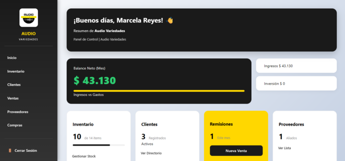 Gestión Audio-variedades